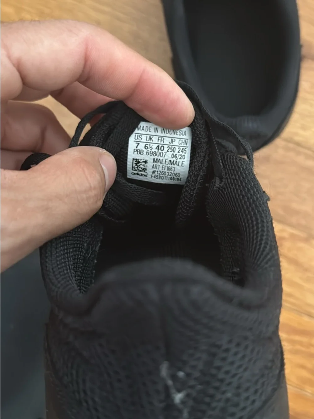adidas Men’s Black Athletic Trainers